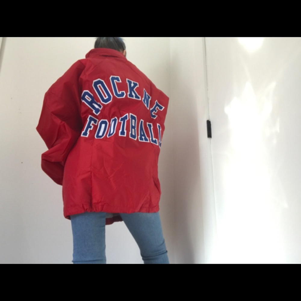 🌟HP🌟 NWOT Vintage Varsity Jacket Rockne Football - Picture 2 of 16